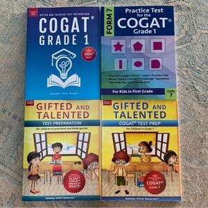 COGAT Test Prep 4 Book Set for K-1